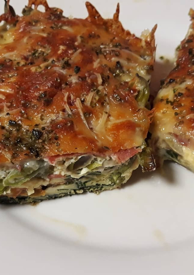 Una foto de Pastel de espinacas y huevo