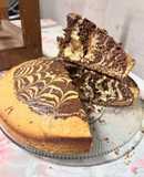 Torta marmolada con un diseño único