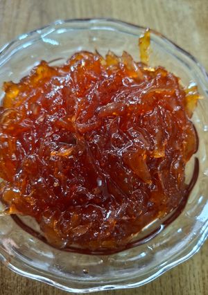 A picture of Chunda (sundried mango pickle).