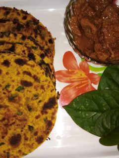 पोई भांजी के परांठे (Poi Bhaji ke parathe recipe in Hindi) रेसिपी मुख्य फोटो