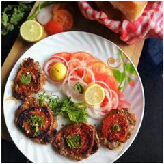 Chapli Kabab (Peshawari Kabab) A picture of Chapli Kabab (Peshawari Kabab).