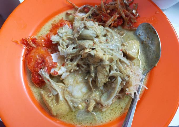  Cara mudah buat Lontong gulai nangka yang sesuai selera