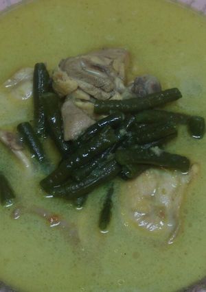 Foto resep Gulai Ayam + Kacang Panjang