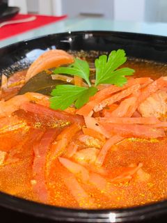 Borscs, az orosz céklaleves recept fotója