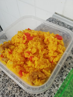 Una foto de Arroz con butifarra