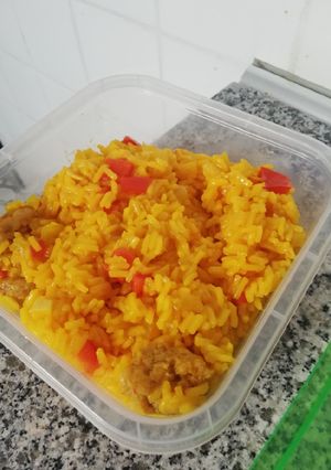 Una foto de Arroz con butifarra