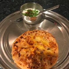 A picture of Aloo ka paratha.