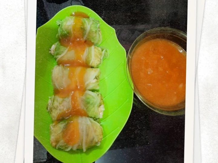 Langkah Mudah untuk Menyiapkan Resep Sawi Putih Gulung (Tahu Ayam) yang Lezat Anti Ribet, Uenak Banget