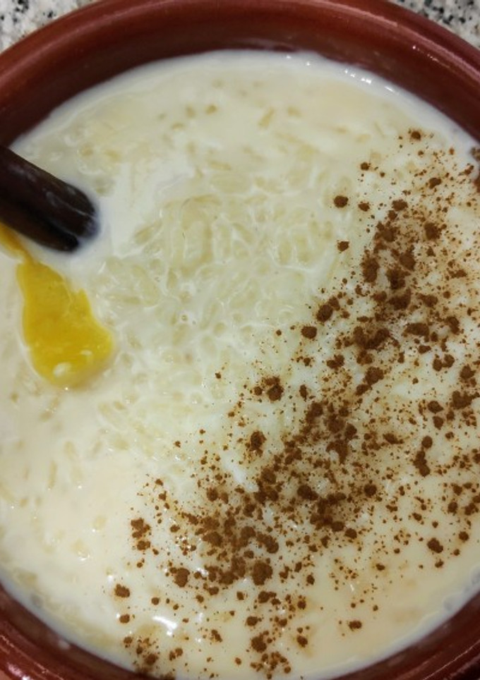 Una foto de Arroz con leche cremoso Thermomix