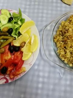 صورة لوصفة رز قرنبيط