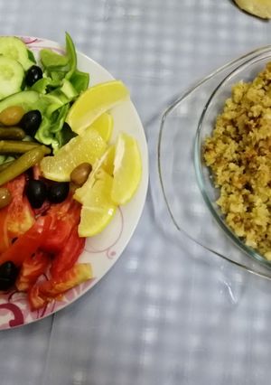 صورة لوصفة رز قرنبيط