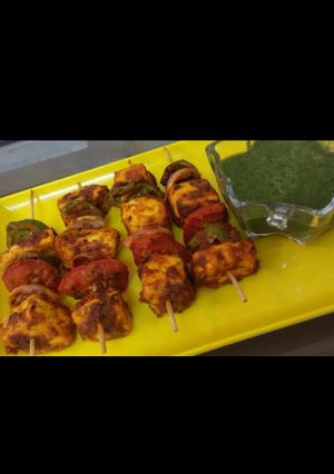 A picture of Peri peri paneer tikka.