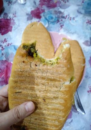 عکسی از دستور پنینی مرغ و اسفناج خووشششمزه 😍