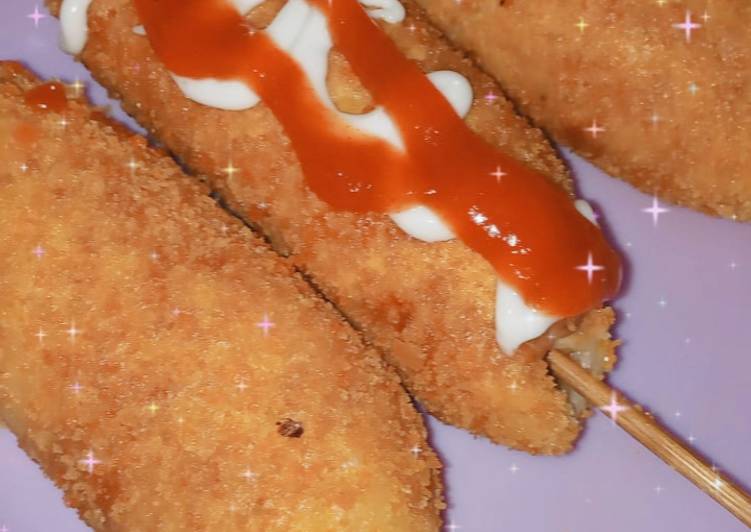 Langkah Mudah untuk Menyiapkan Corndog Takaran Sendok, Sempurna