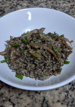 Foto de Arroz cateto com shimeji