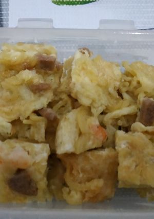 Foto resep Mie telor dadar