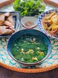 Moringa Leaf Soup with Shrimp