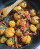 Simple & Delicious Potatoes & Red Peppers