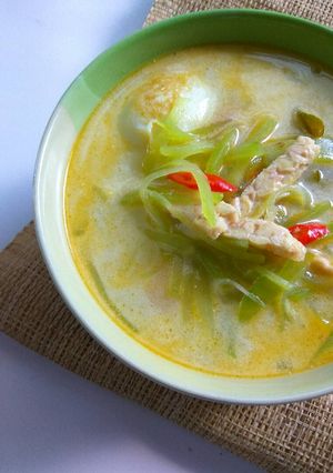 Foto resep Tumis santan manisa tempe + telur