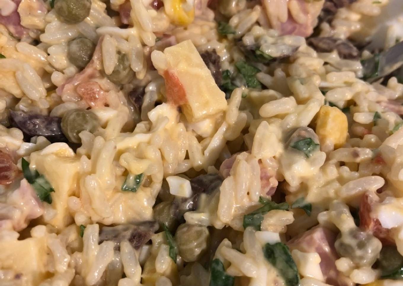 Ensalada primavera con arroz