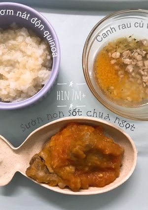 Hình của món Sườn non sốt chua ngọt.