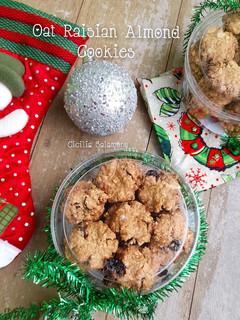 Foto resep Oat Raisin Almond Cookies