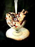 Frozen chocolatey yogurt