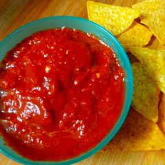 A picture of Roasted bell pepper chutney.
