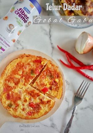 Foto resep Telur Dadar Gobal Gabul Ala FiberCreme