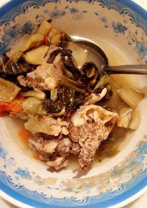 Hình của món Canh dưa chua nấu xương.