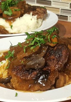 A picture of Slow Cooker Salisbury Steak.