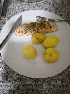 Una foto de Salmón al Vapor