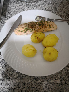 Una foto de Salmón al Vapor