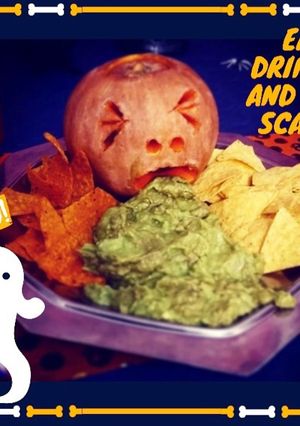 Une photo de Guacamole d'halloween
