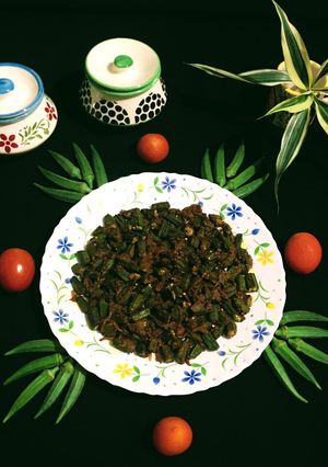 A picture of Masala Bhindi.