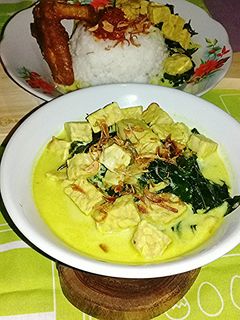 Foto resep Sayur Tempe + Daun Pepaya Jepang