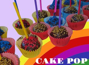 Una foto de CAKE POP /de chocolinas y coco rallado