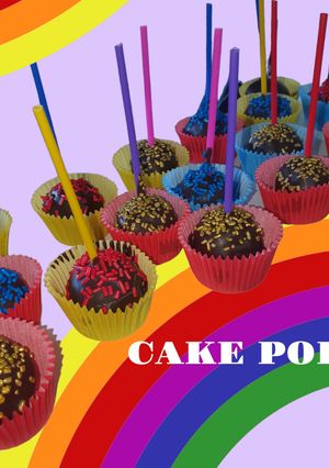 Una foto de CAKE POP /de chocolinas y coco rallado