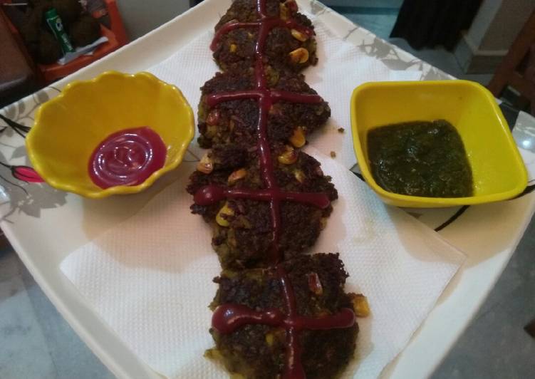 Simple Way to Make Quick Spinach Kabab