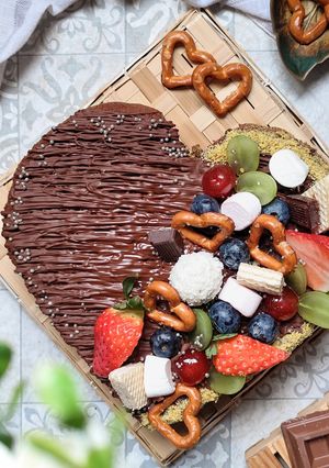Foto resep Brownies Hias bentuk Hati