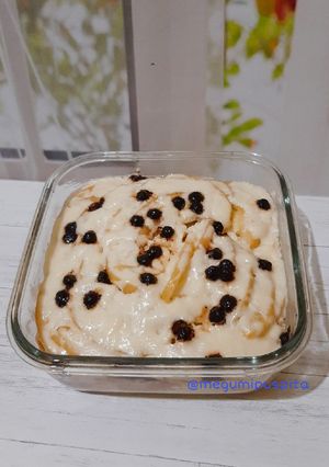 Foto resep Menu Buka Puasa : Pudding Roti Apple Ala Pita (Setup Roti Tawar)