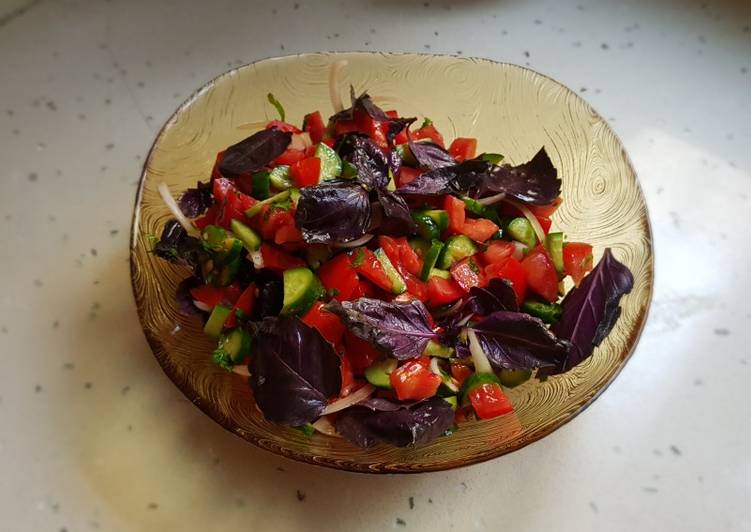 Fresh Basil Salad #mycookbook