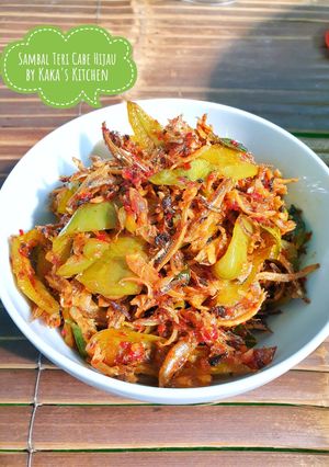 Foto resep Sambal Ikan Teri Cabe Hijau