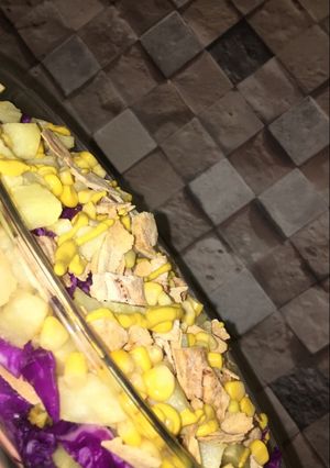 صورة لوصفة سلطة الملفوف بالدجاج 😱♥️
