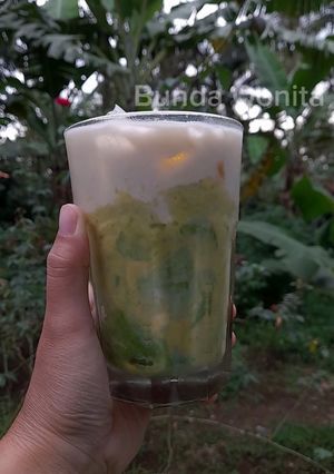 Foto resep Es Alpukat + Susu Karamel=Durian