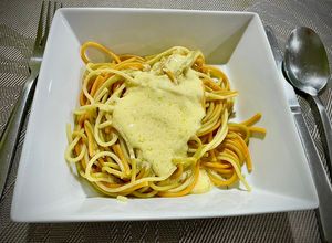 Una foto de Spaghetti al queso 🧀