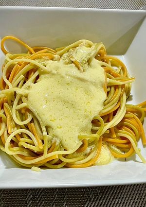 Una foto de Spaghetti al queso 🧀