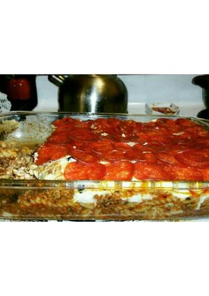 A picture of Baked Pizza Pasta.