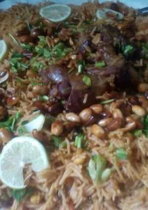 صورة لوصفة كبسة باللحم عطريقتي