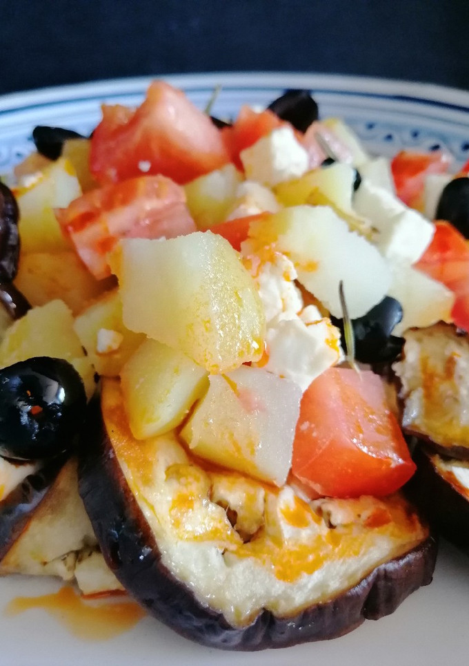 Una foto de Ensalada de berenjenas